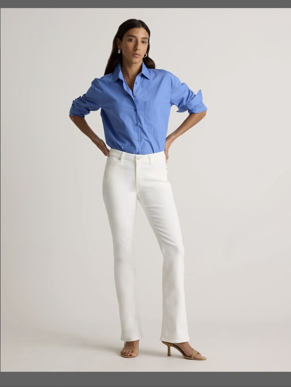 Quince Women’s White Straight-Leg Jeans